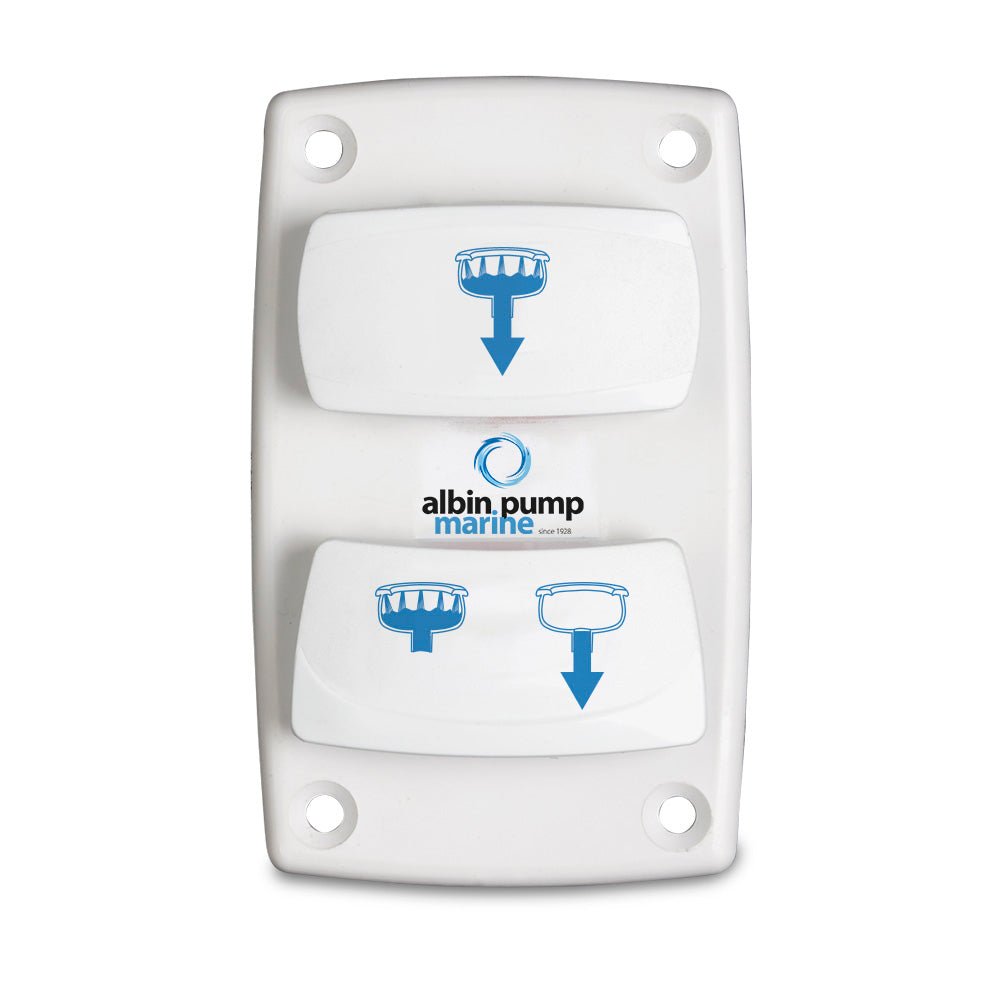 Albin Group Marine Control Silent Electric Toilet Rocker Switch - Marine Parts OnlyMarine Plumbing & VentilationAlbin Group