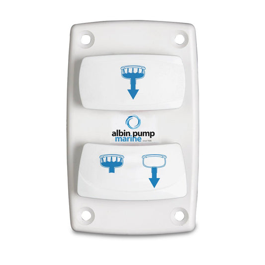 Albin Group Marine Control Silent Electric Toilet Rocker Switch - Marine Parts OnlyMarine Plumbing & VentilationAlbin Group