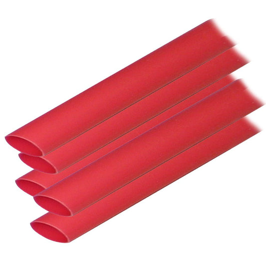 Ancor Adhesive Lined Heat Shrink Tubing (ALT) - 1/2" x 12" - 5 - Pack - Red - Marine Parts OnlyElectricalAncor