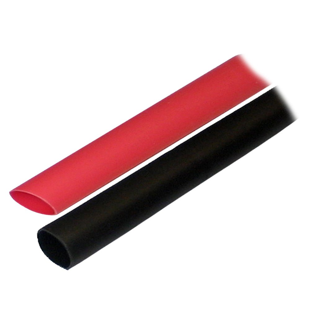 Ancor Adhesive Lined Heat Shrink Tubing (ALT) - 1/2" x 3" - 2 - Pack - Black/Red - Marine Parts OnlyElectricalAncor