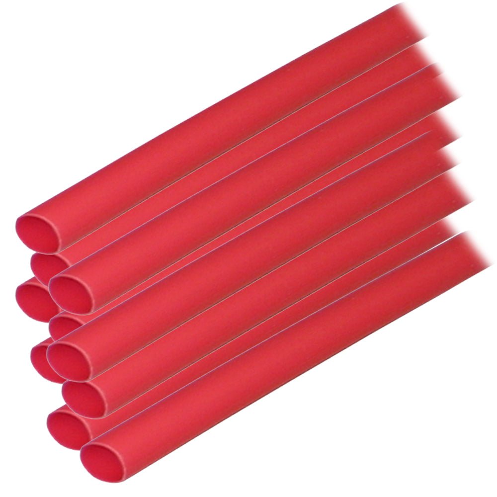 Ancor Adhesive Lined Heat Shrink Tubing (ALT) - 1/4" x 12" - 10 - Pack - Red - Marine Parts OnlyElectricalAncor