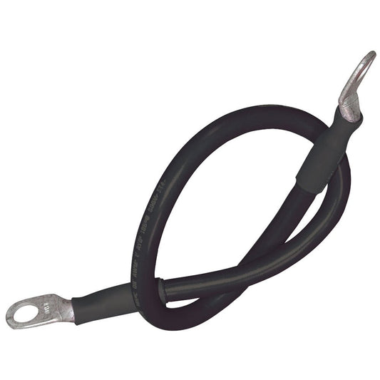 Ancor Battery Cable Assembly, 4 AWG (21mm&178;) Wire, 5/16" (7.93mm) Stud, Black - 48" (121.9cm) - Marine Parts OnlyElectricalAncor