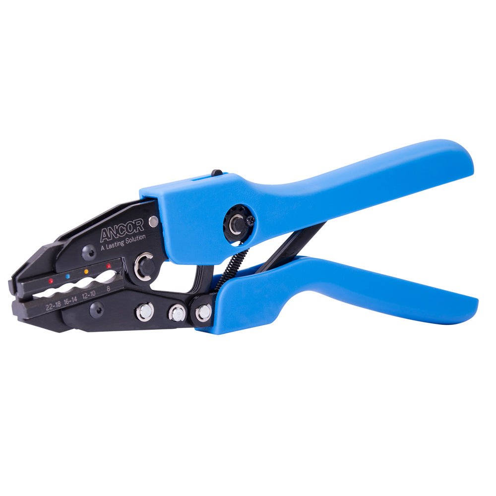 Ancor Single Crimp Ratchet Tool f/22 - 8 AWG Heatshrink, Vinyl & Nylon Insulated Terminals & Connectors - Marine Parts OnlyElectricalAncor