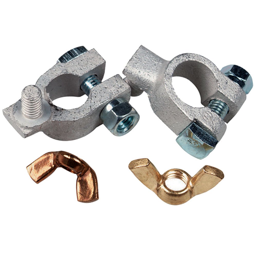 Ancor Tinned Battery Terminal - 5/16" & 3/8" Stud - Positive & Negative Combo - Marine Parts OnlyElectricalAncor