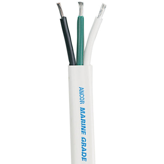 Ancor White Triplex Cable - 12/3 AWG - Flat - 25' - Marine Parts OnlyElectricalAncor