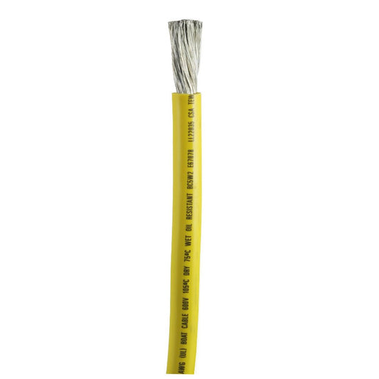 Ancor Yellow 2/0 AWG Battery Cable - Sold By The Foot - Marine Parts OnlyElectricalAncor