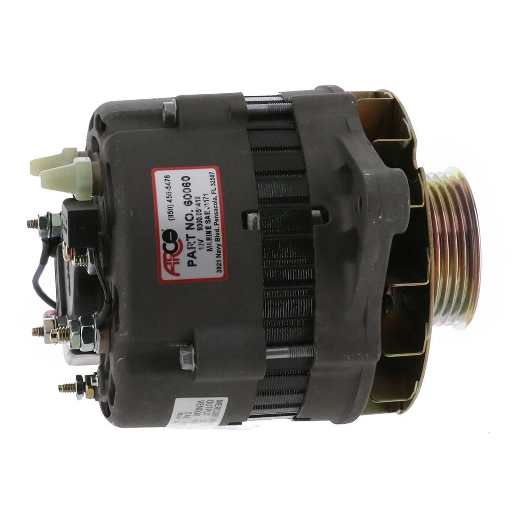 ARCO Marine Premium Replacement Alternator w/Multi - Groove Serpentine Pulley - 12V &amp; 65A - Marine Parts OnlyElectricalARCO Marine