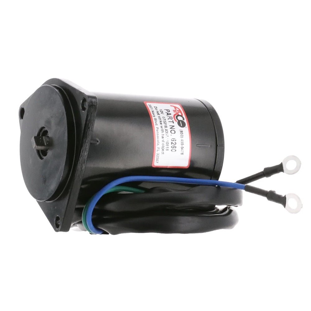 ARCO Marine Replacement Outboard Tilt Trim Motor - Yamaha, 2 - Wire, 3 Bolt, Flat Blade - Marine Parts OnlyEngine Parts & ServiceARCO Marine