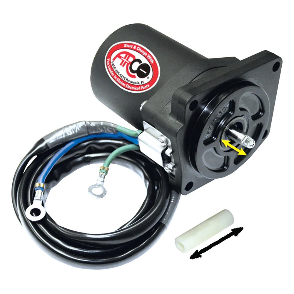 ARCO Marine Replacement Outboard Tilt Trim Motor - Yamaha - 4 Bolt, 5/8" Flat Blade Shaft - Marine Parts OnlyEngine Parts & ServiceARCO Marine