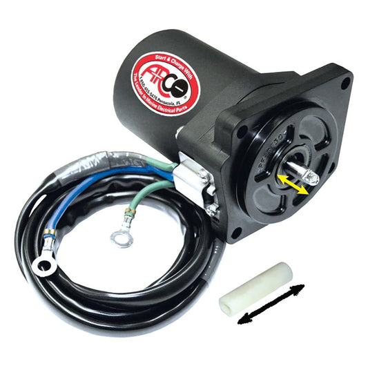 ARCO Marine Replacement Outboard Tilt Trim Motor - Yamaha - 4 Bolt, 5/8" Flat Blade Shaft - Marine Parts OnlyEngine Parts & ServiceARCO Marine