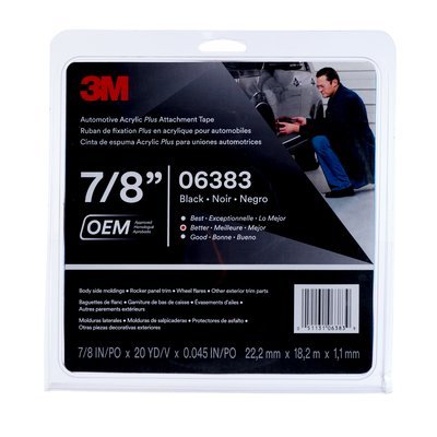 ATTACH TAPE 7/8'X20YD BLK - Marine Parts Only3M