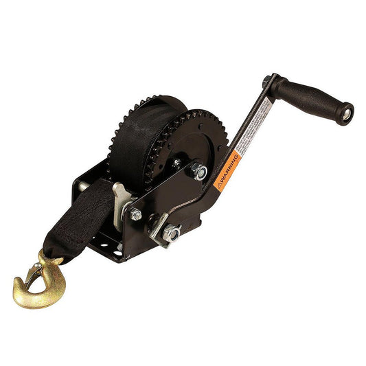 Attwood 2000 lb Dual Drive Winch - 2" x 20&39; Nylon Strap - Marine Parts OnlyTraileringAttwood Marine