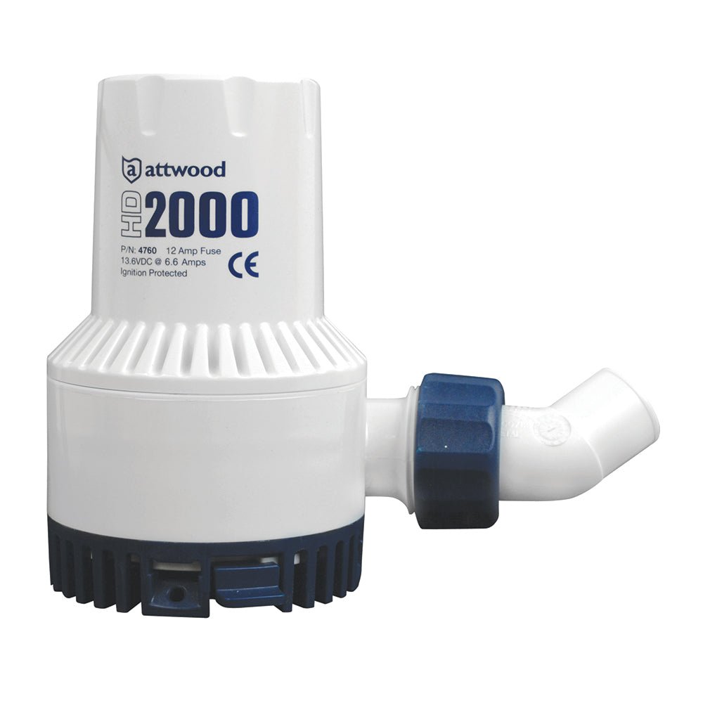 Attwood Heavy - Duty Bilge Pump 2000 Series - 12V - 2000 GPH - Marine Parts OnlyMarine Plumbing & VentilationAttwood Marine