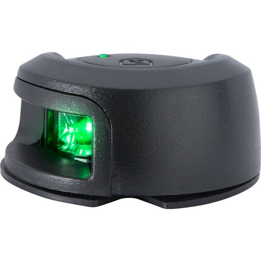 Attwood LightArmor Deck Mount Navigation Light - Black Composite - Starboard (green) - 2NM - Marine Parts OnlyLightingAttwood Marine