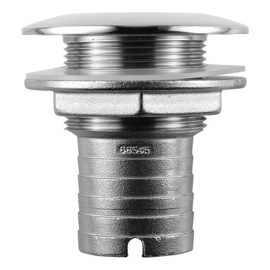 Attwood Stainless Steel Thru - Hull Short Straight Barbed - 1 - 1/2" Inner Diameter - Marine Parts OnlyMarine Plumbing & VentilationAttwood Marine