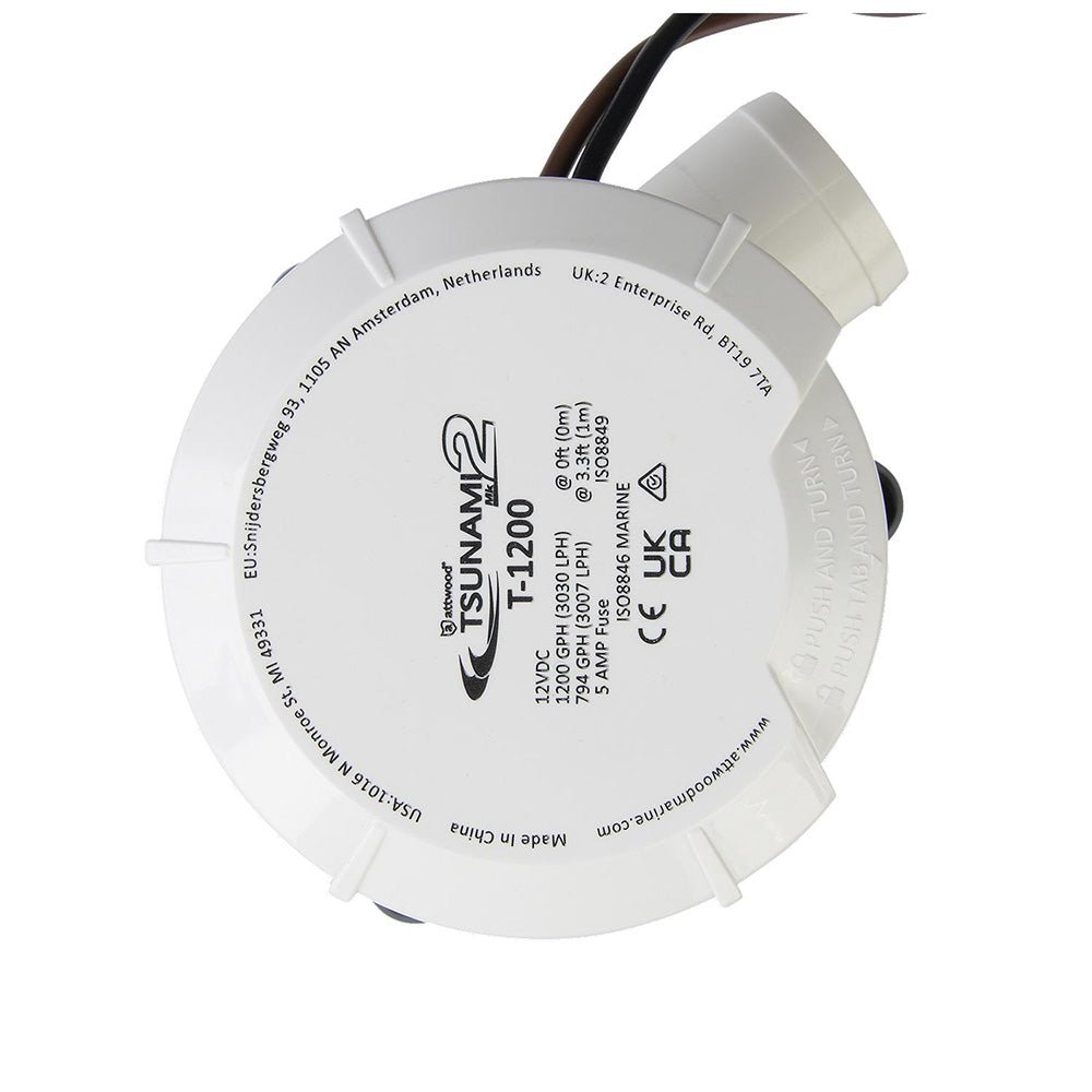 Attwood Tsunami MK2 Manual Bilge Pump - T1200 - 1200 GPH &amp; 12V - Marine Parts OnlyMarine Plumbing & VentilationAttwood Marine