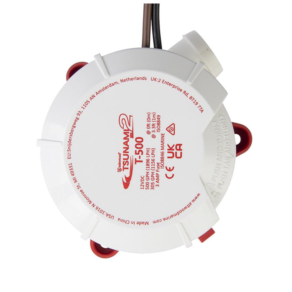 Attwood Tsunami MK2 Manual Bilge Pump - T500 - 500 GPH &amp; 12V - Marine Parts OnlyMarine Plumbing & VentilationAttwood Marine