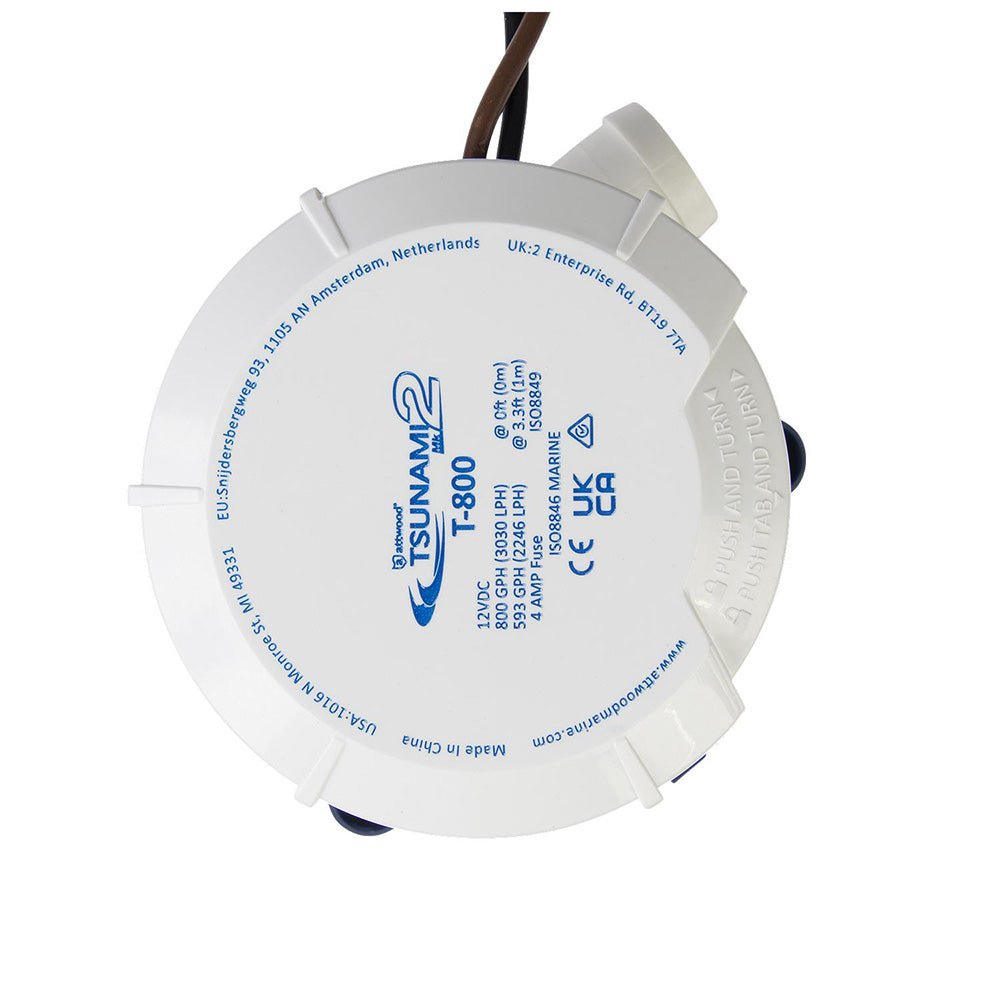 Attwood Tsunami MK2 Manual Bilge Pump - T800 - 800 GPH &amp; 12V - Marine Parts OnlyMarine Plumbing & VentilationAttwood Marine