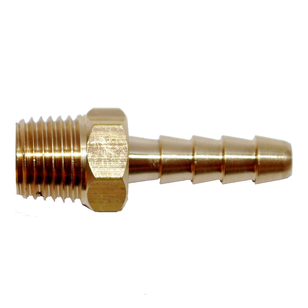 Attwood Universal Brass Fuel Hose Fitting - 1/4" NPT x 3/8" Barb - Marine Parts OnlyEngine Parts & ServiceAttwood Marine