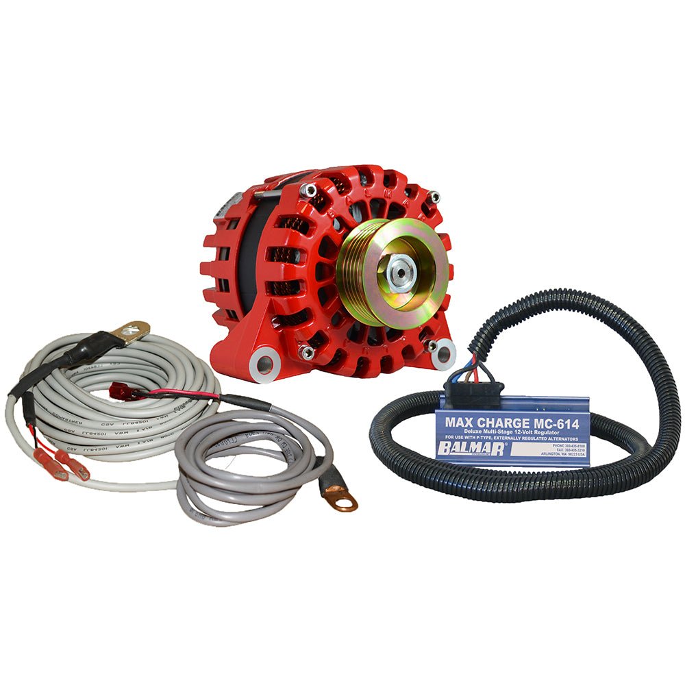 Balmar Alternator Vortec K6 Serpentine Pulley Regulator &amp; Temp Sensor - 170A - 12V - Marine Parts OnlyElectricalBalmar