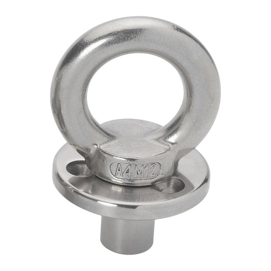 Barton Deck Plate w/Fixing &amp; Eye w/Blanking Plug - M12 Eye - Marine Parts OnlySailingBarton Marine