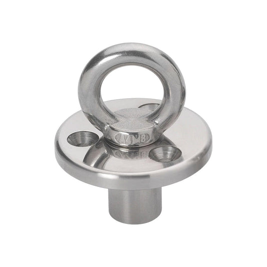 Barton Deck Plate w/Fixing &amp; Eye w/Blanking Plug - M8 Eye - Marine Parts OnlySailingBarton Marine