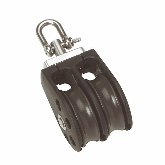 Barton Size 1 30mm Plain Bearing Pulley Block Double w/Swivel - Marine Parts OnlySailingBarton Marine