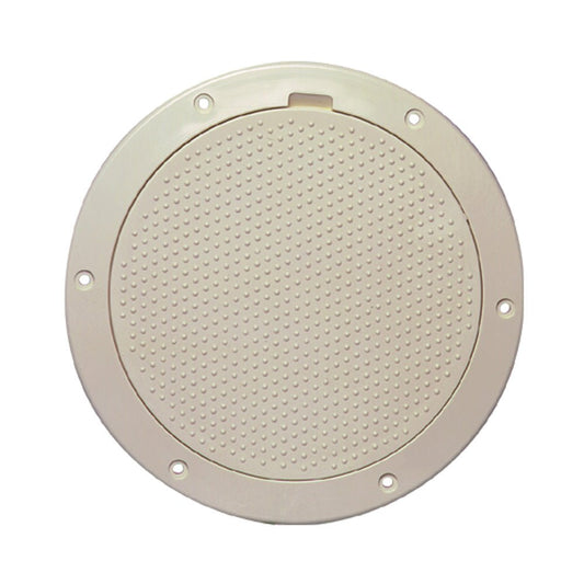 Beckson 6" Non - Skid Pry - Out Deck Plate - Beige - Marine Parts OnlyMarine HardwareBeckson Marine