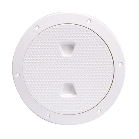 Beckson 6" Non - Skid Screw - Out Deck Plate - White - Marine Parts OnlyMarine HardwareBeckson Marine