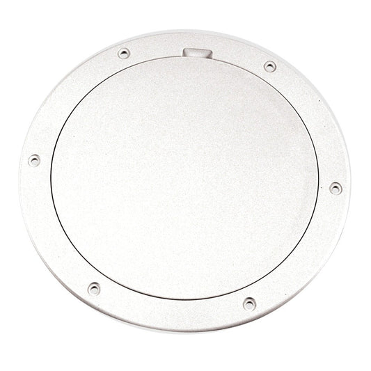 Beckson 6" Smooth Center Pry - Out Deck Plate - White - Marine Parts OnlyMarine HardwareBeckson Marine