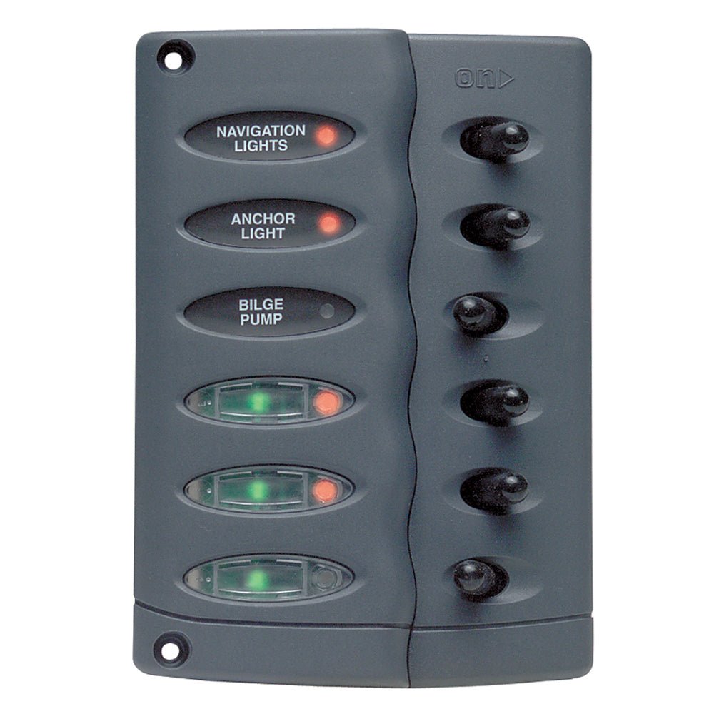 BEP Contour Switch Panel - Waterproof 6 Way - Marine Parts OnlyElectricalBEP Marine