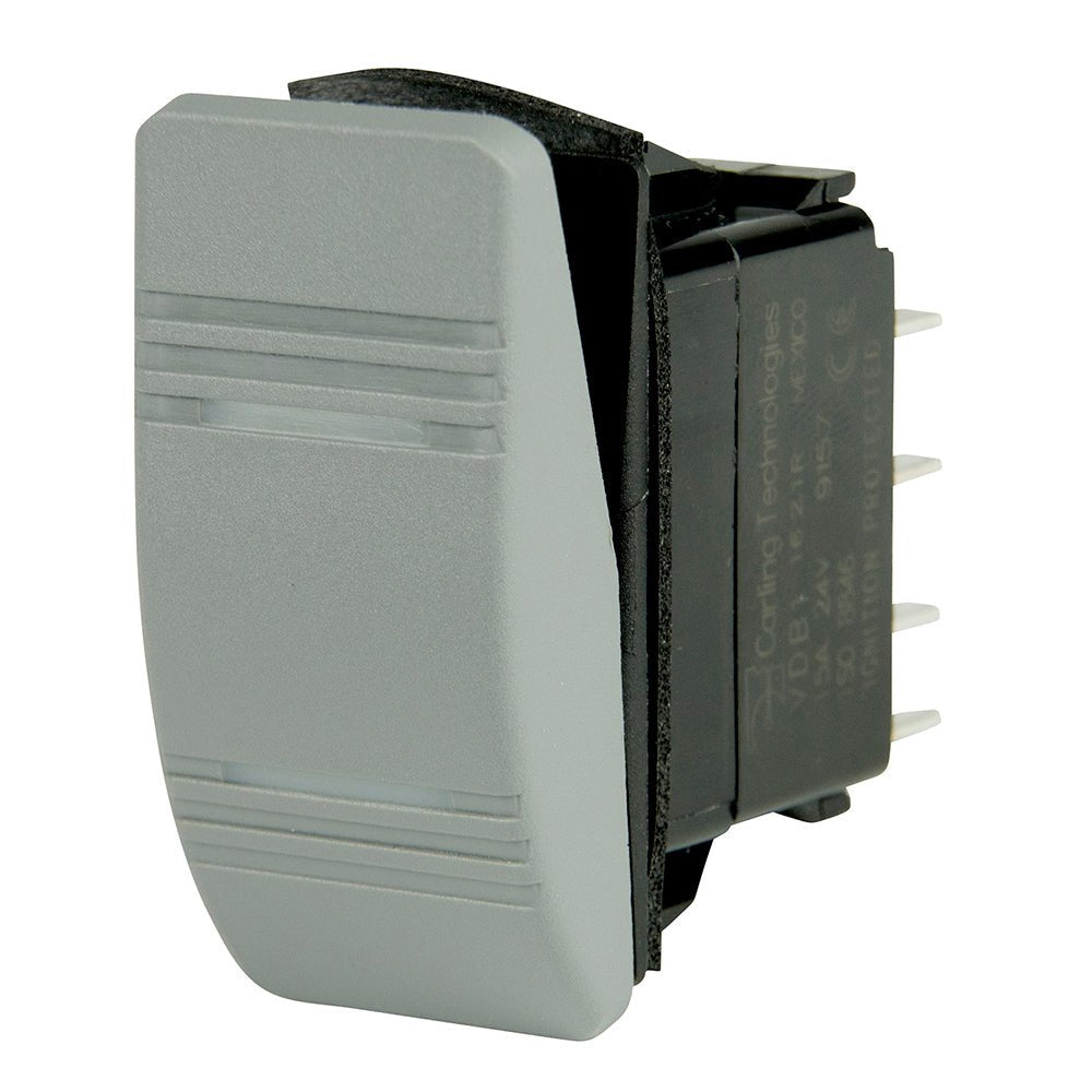 BEP DPDT Contura Switch - 2 - Amber LEDs - Gray - ON/ON - Marine Parts OnlyElectricalBEP Marine
