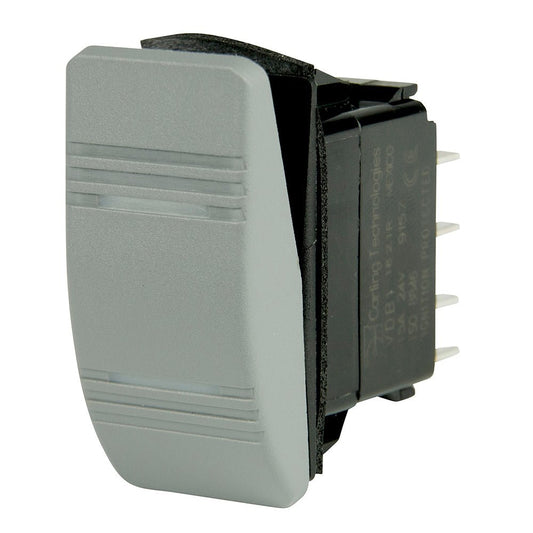 BEP DPDT Contura Switch - 2 - Amber LEDs - Gray - ON/ON - Marine Parts OnlyElectricalBEP Marine
