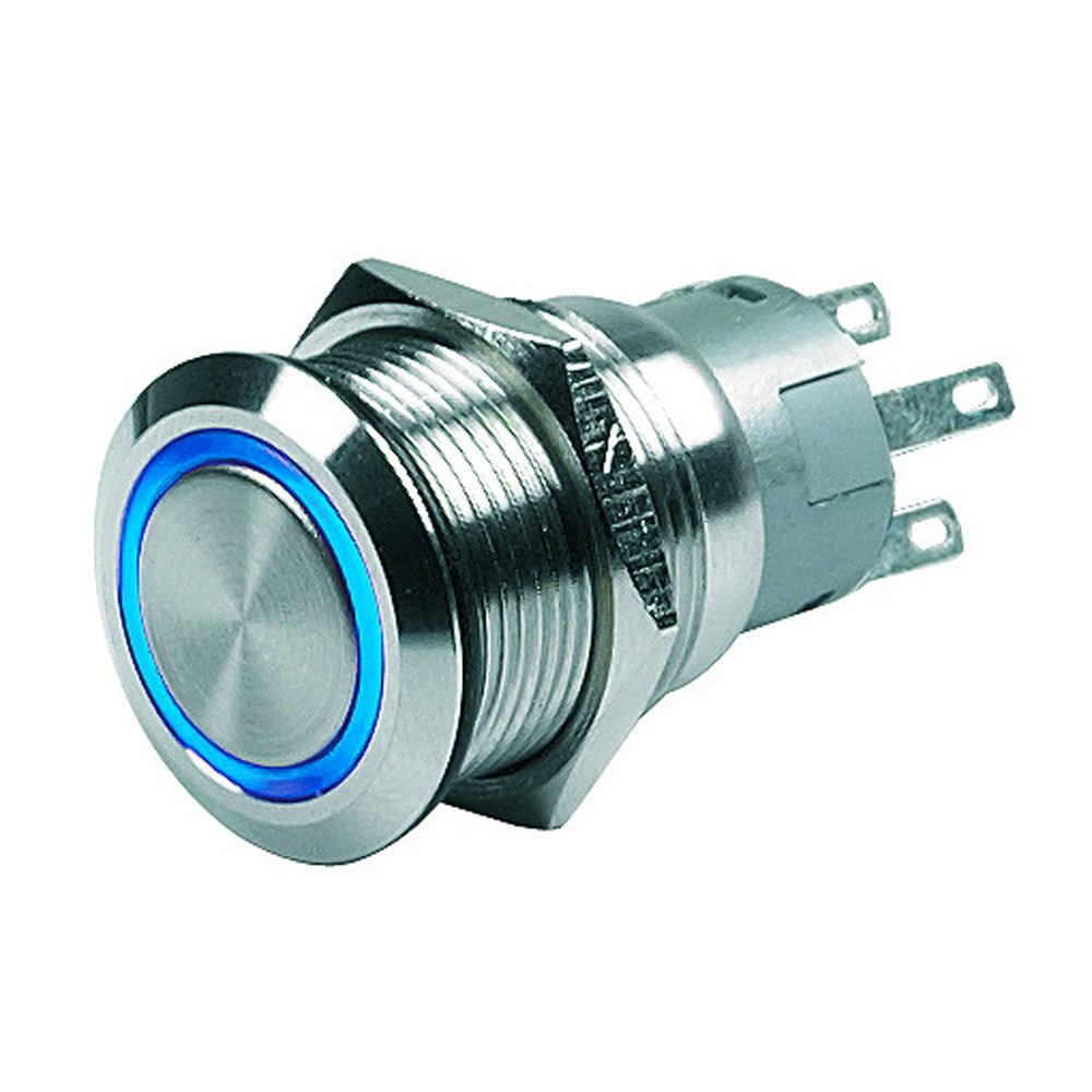 BEP Push Button Switch - 24V Latching On/Off - Blue LED - Marine Parts OnlyElectricalBEP Marine