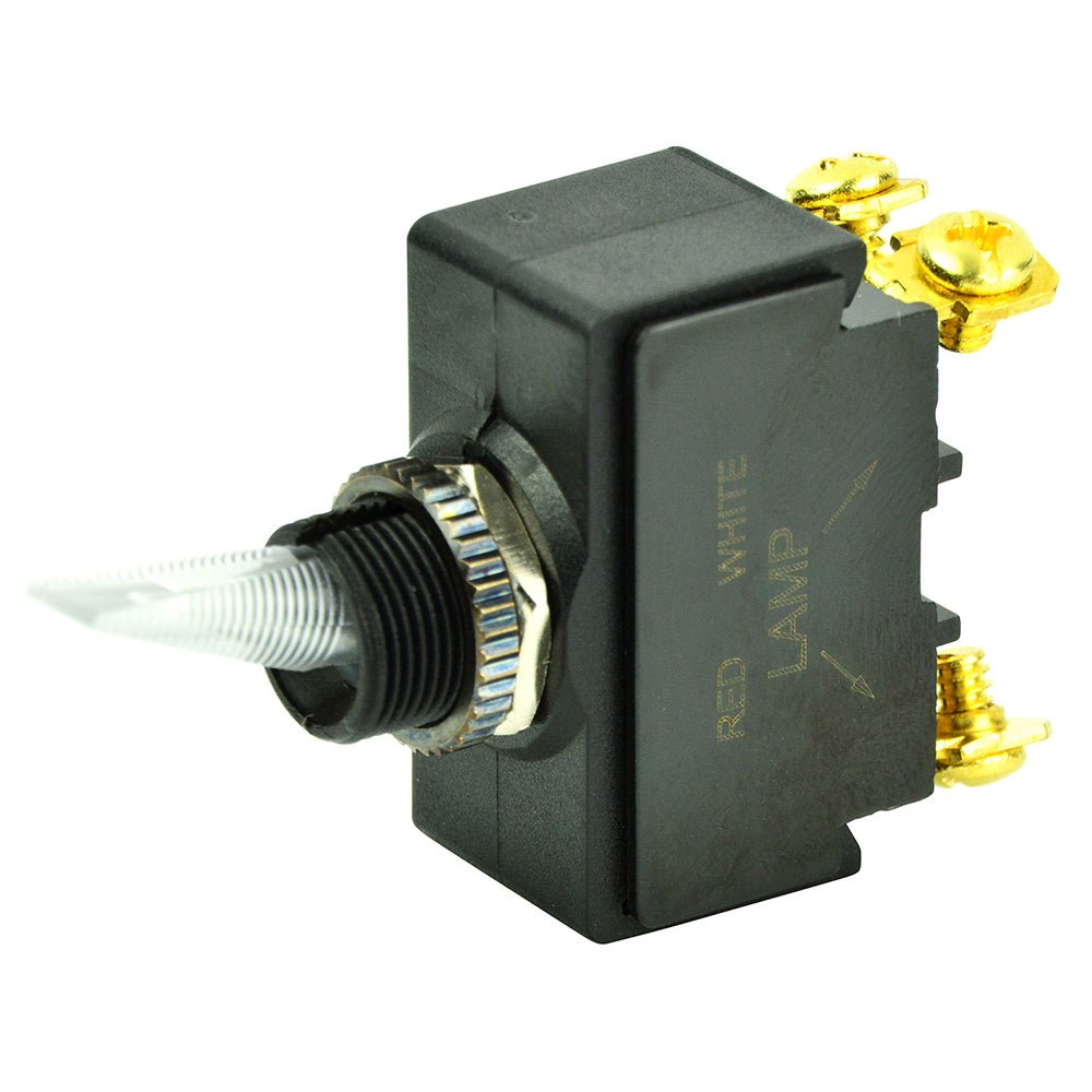 BEP SPST Lighted Toggle Switch - Red LED - 12V - 6 - 32 Terminal - ON/OFF - Marine Parts OnlyElectricalBEP Marine