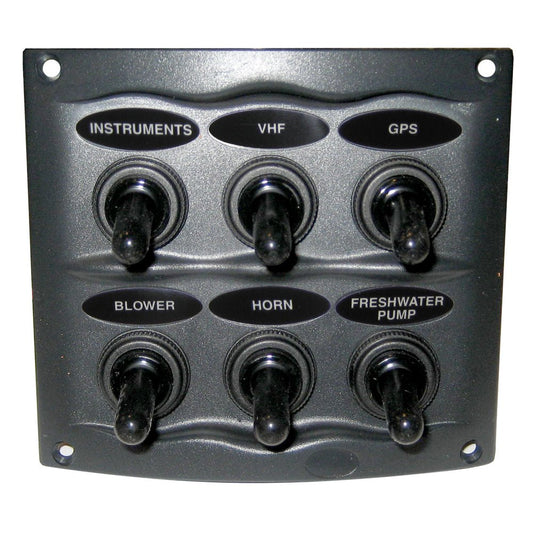 BEP Waterproof Panel - 6 Switches - Grey - Marine Parts OnlyElectricalBEP Marine
