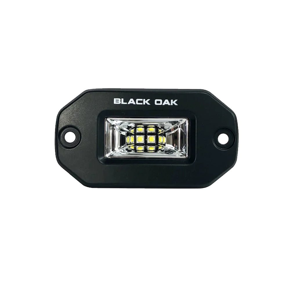 Black Oak 2" Marine Flush Mount Spreader Light - Black Housing - Pro Series 3.0 - Marine Parts OnlyLightingBlack Oak LED