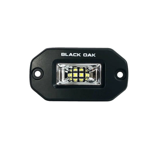 Black Oak 2" Marine Flush Mount Spreader Light - Black Housing - Pro Series 3.0 - Marine Parts OnlyLightingBlack Oak LED
