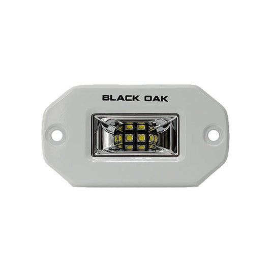 Black Oak 2" Marine Flush Mount Spreader Light - White Housing - Pro Series 3.0 - Marine Parts OnlyLightingBlack Oak LED