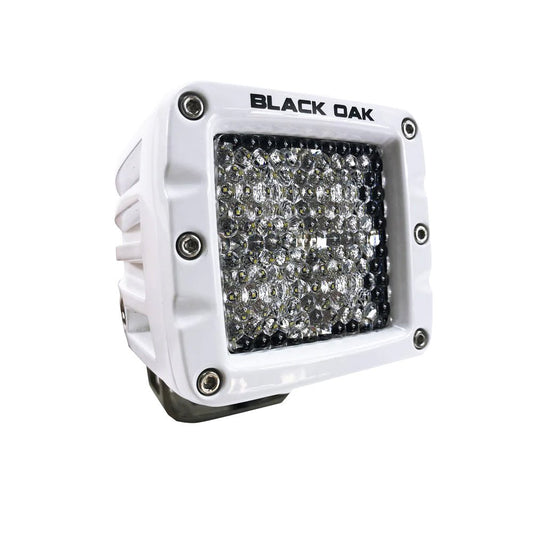 Black Oak 2" Marine LED Pod Light - Diffused Optics - White Housing - Pro Series 3.0 - Marine Parts OnlyLightingBlack Oak LED