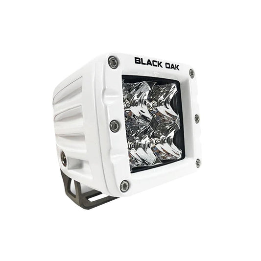 Black Oak 2" Marine LED Pod Light - Flood Optics - White Housing - Pro Series 3.0 - Marine Parts OnlyLightingBlack Oak LED