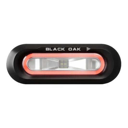 Black Oak Low Pro&trade; Flush - Black Housing - Red LED - Marine Parts OnlyLightingBlack Oak LED