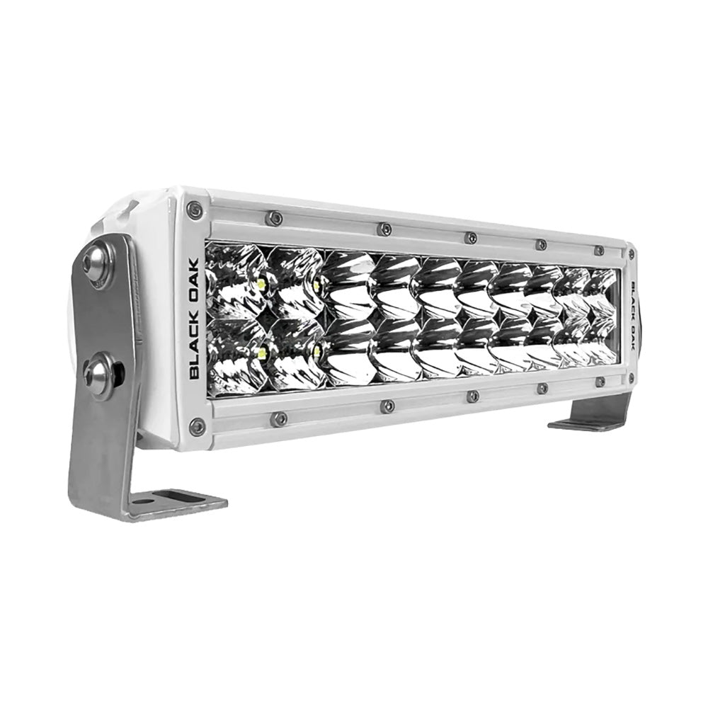 Black Oak Pro Series 3.0 Double Row 10" LED Light Bar - Combo Optics - White Housing - Marine Parts OnlyAutomotive/RVBlack Oak LED