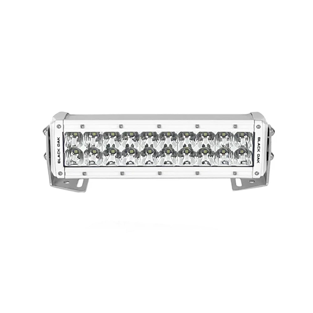 Black Oak Pro Series 3.0 Double Row 10" LED Light Bar - Combo Optics - White Housing - Marine Parts OnlyAutomotive/RVBlack Oak LED