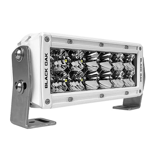 Black Oak Pro Series 3.0 Double Row 6" LED Light Bar - Combo Optics - White Housing - Marine Parts OnlyAutomotive/RVBlack Oak LED