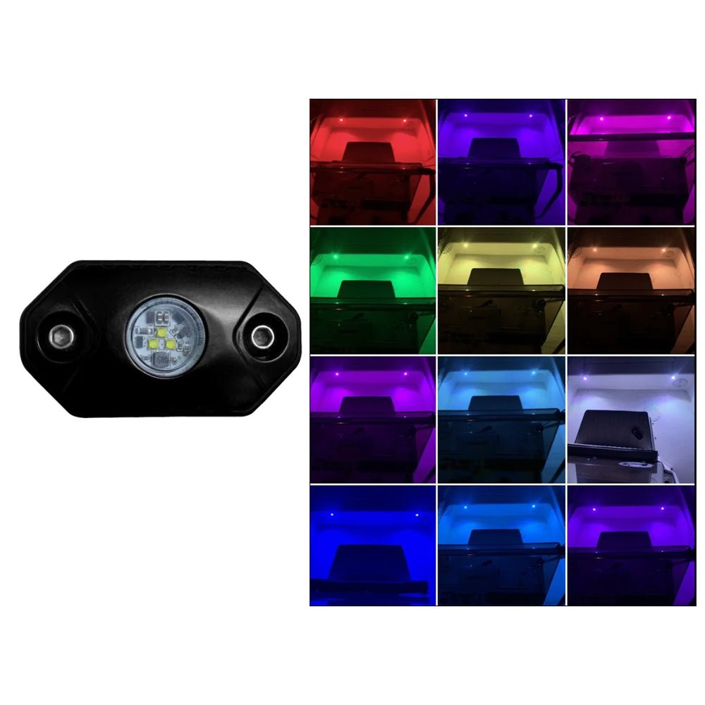 Black Oak Rock Accent Light - RGB - Black Housing - Marine Parts OnlyLightingBlack Oak LED
