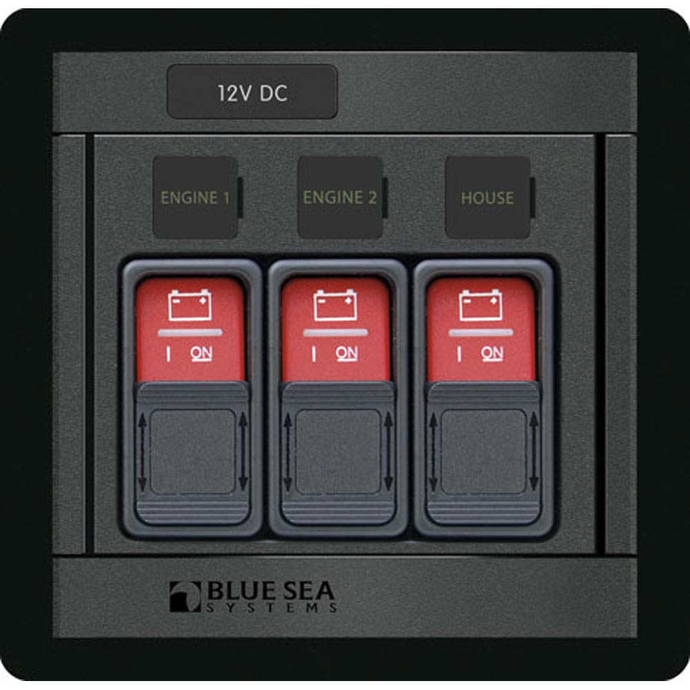 Blue Sea 1148 Remote Control Panel w/(3) 2145 Remote Control Contura Switch - Marine Parts OnlyElectricalBlue Sea Systems