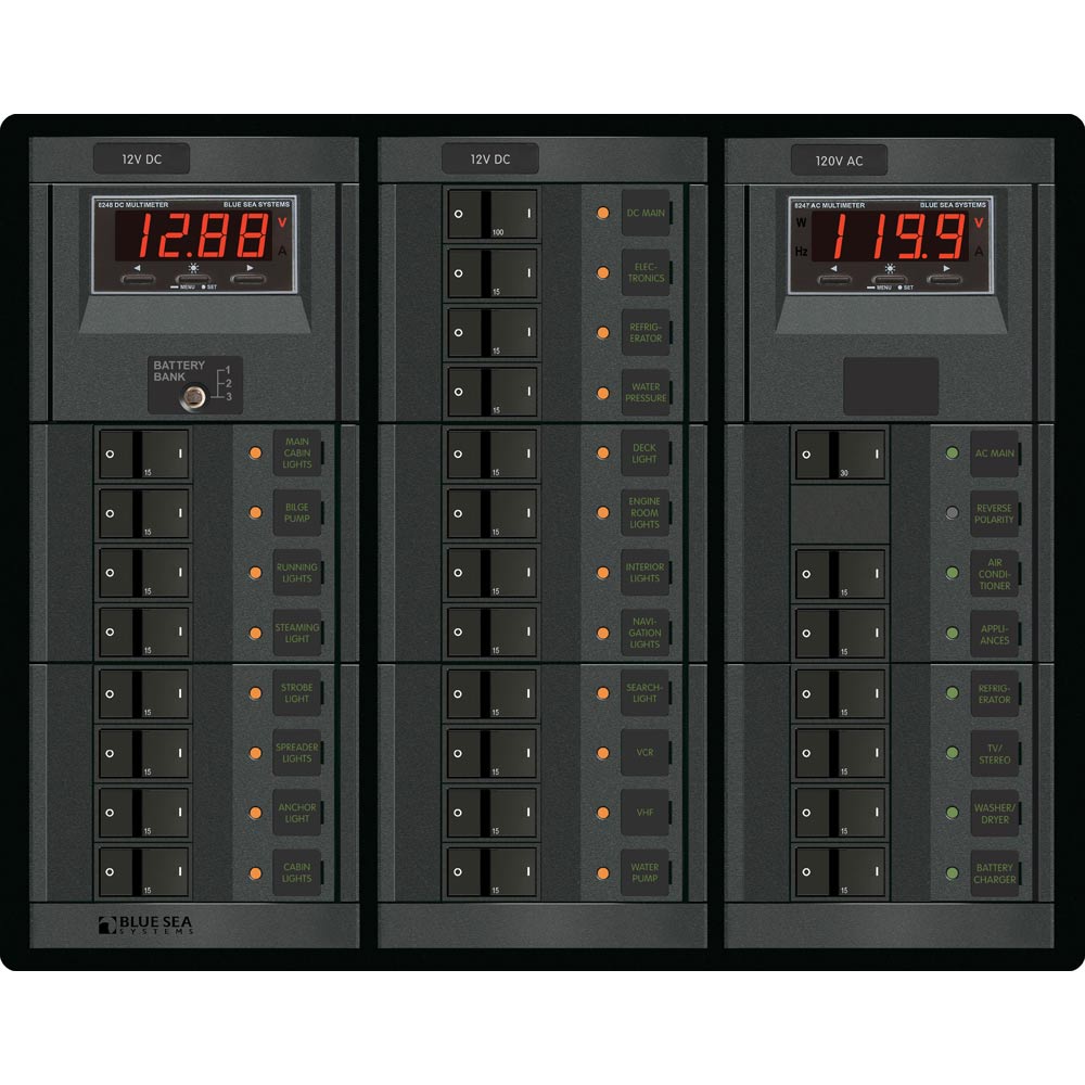Blue Sea 1218 12V DC Main + 19 Positions / 120V AC Main + 6 Positions - Marine Parts OnlyElectricalBlue Sea Systems