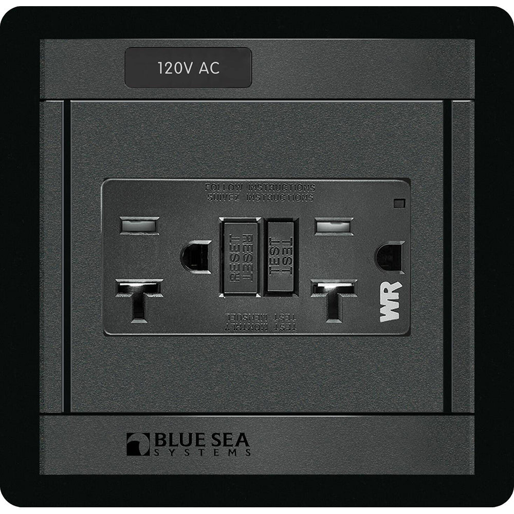 Blue Sea 1499 - 360 Panel - 120V AC GFCI Dual Outlet - Marine Parts OnlyElectricalBlue Sea Systems