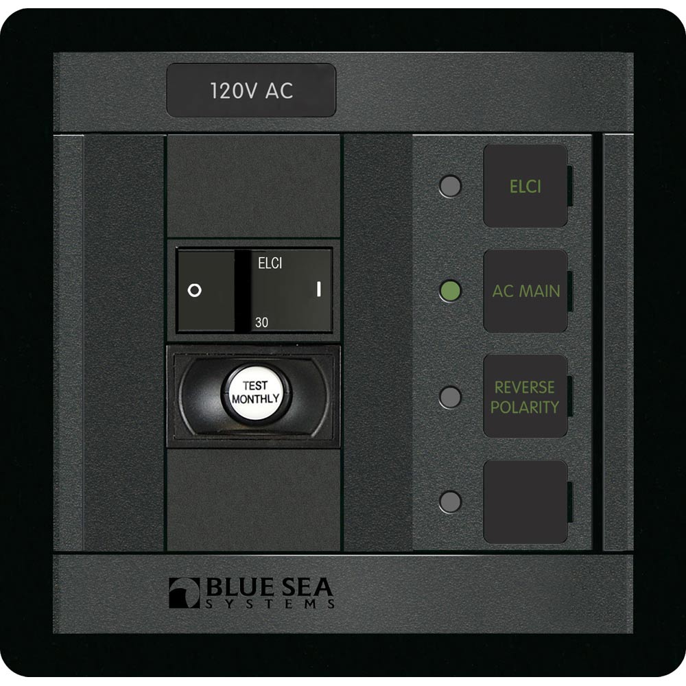 Blue Sea 1502 ELCI Main 30A Double Pole Panel - Marine Parts OnlyElectricalBlue Sea Systems